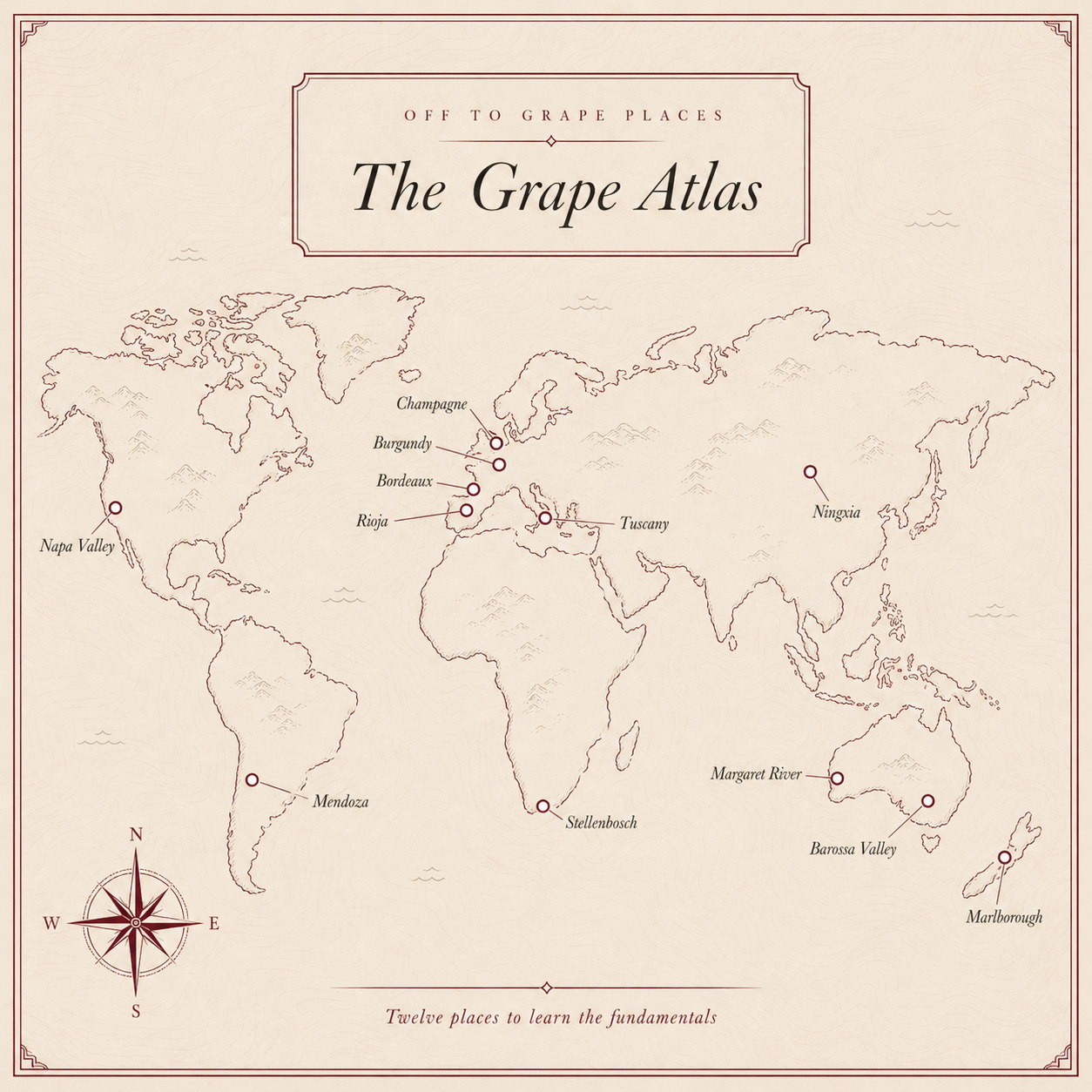 The Grape Atlas, twelve wine regions of the world